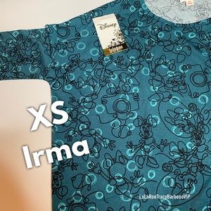 NWT LuLaRoe Disney XS Irma top